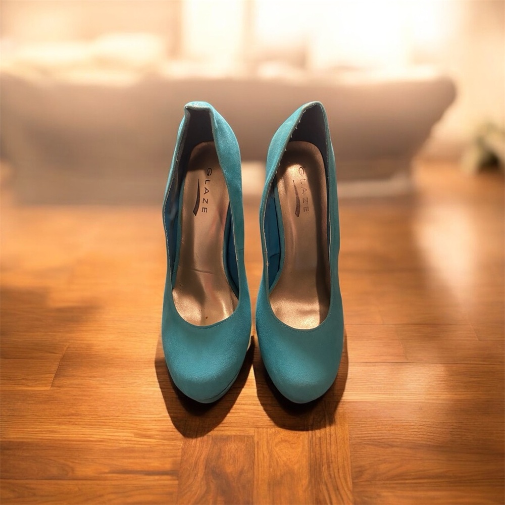 Glaze Aqua Blue Women's Heels